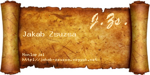 Jakab Zsuzsa névjegykártya